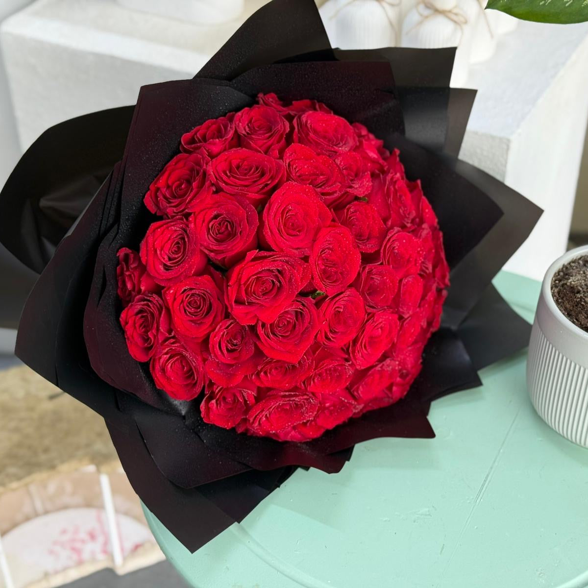 red rose bouquets